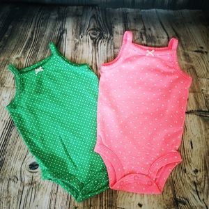 2pc Set - Baby Girl 3 Months - Sleeveless  Onesie